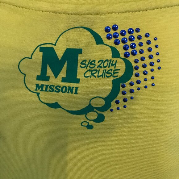 NWOT M Missoni Bright Long T-Shirt Tunic With Print - Picture 8 of 10